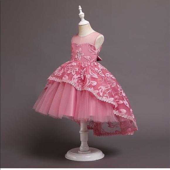 Luxury Special Occasion Embroidered Flower Girl Dress 5042 - Picture 2 of 5